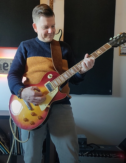 eugene blommaert speelt les paul