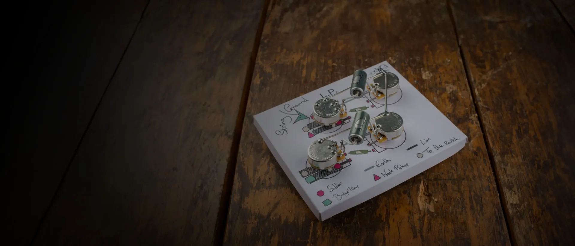 Monty's 50's wiring loom voor Les Paul